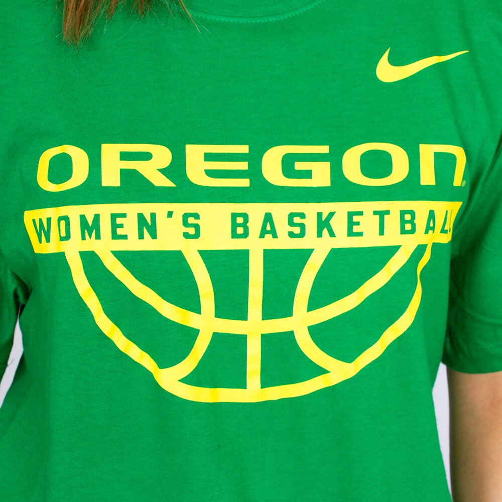 Oregon, Nike, Green, Crew Neck, Cotton, Women, Unisex, Basketball, Women's Basketball, T-Shirt, 898367